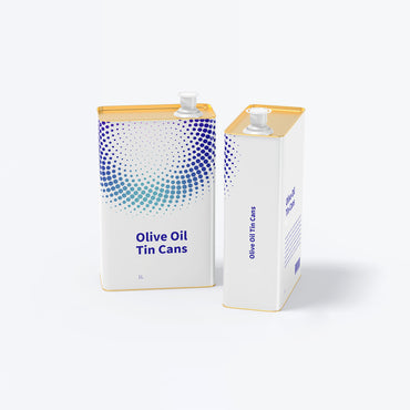 Olive oil rectangular tin
