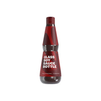 Glass Bottle with Red Drink