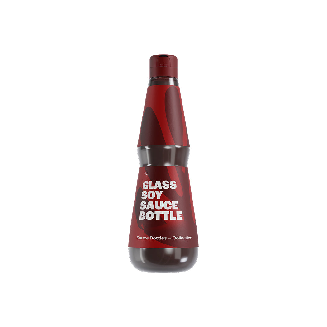 Glass Bottle with Red Drink